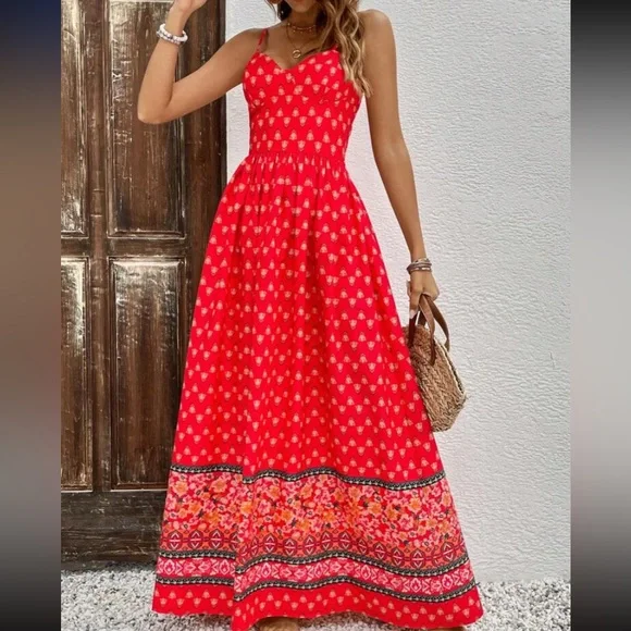 Boho floral print cami maxi dress - Picture 8 of 8